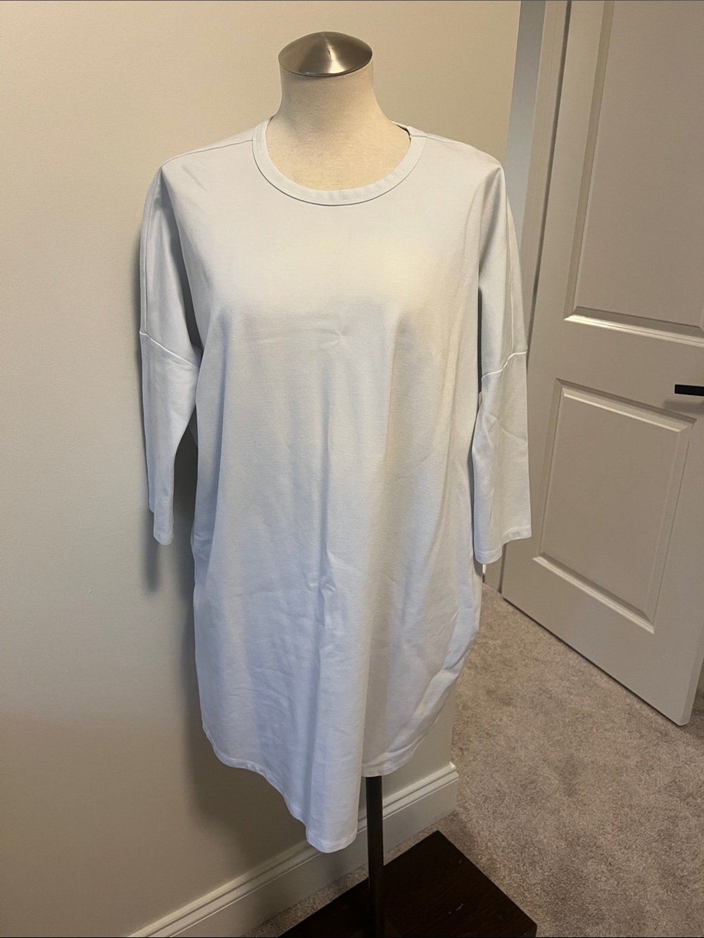 Pomander Place Pale Blue Oversized Tunic Top